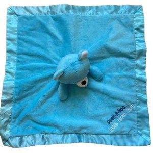 DaySpring Lovey Peek-a-Boo Jesus Loves You Plush Blankie Baptism Bear Blue